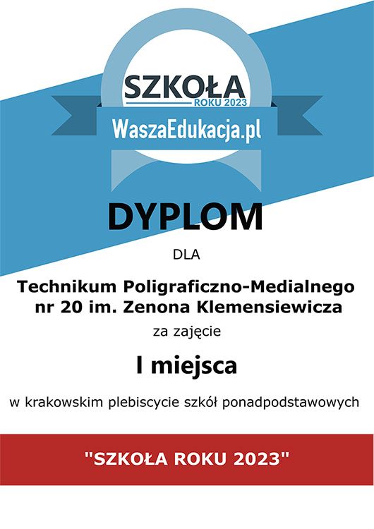 Poligrafik SZKOŁĄ ROKU 2023 w Krakowie!