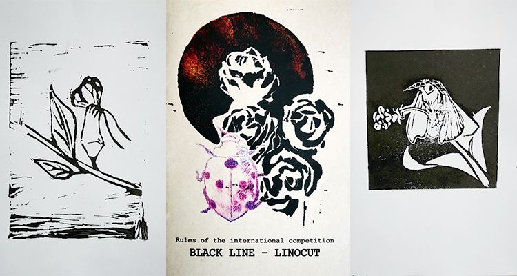 Miedzynarodowy Konkurs Grafiki Warsztatowej Competition Black Line – Linocut